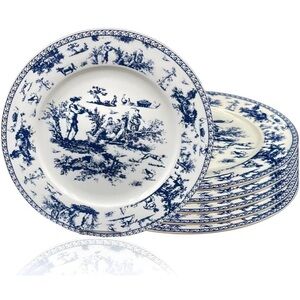 New Open Box W&S CLASSICS Classic French Luxury Round Dinner Plates | 10.5” READ